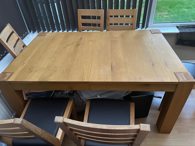Dining table and chairs