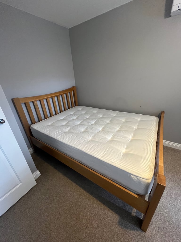 Wooden double bed