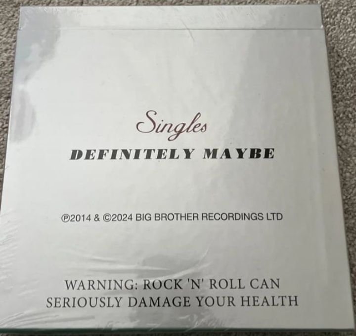 Oasis definitely maybe vinyl 7inch singles box set new sealed 