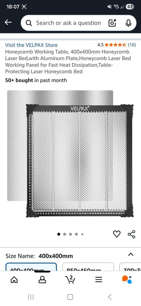 Creality 10w laser engraver.