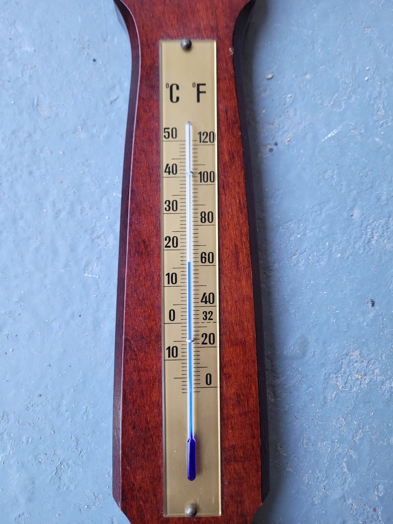 Large Vintage Banjo Weathermaster barometer, thermometer and hygrometer. 
