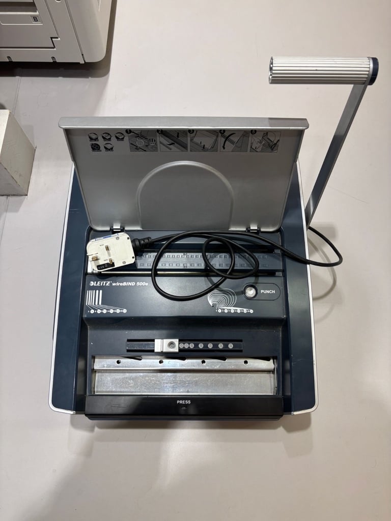 LEITZ wireBIND 500e Electric Wire Binding Machine For Sale
