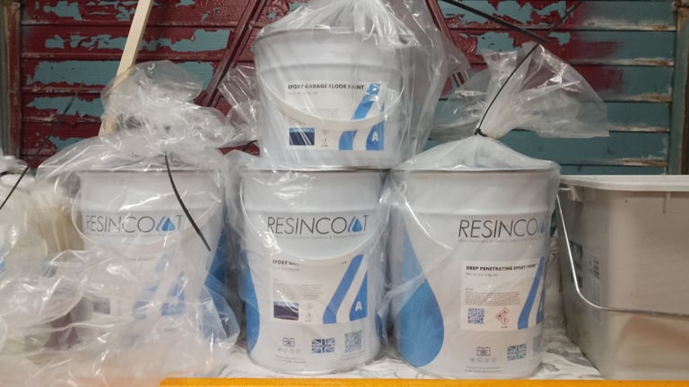 image for Resin coat epoxy garage floor paint (full kit? 