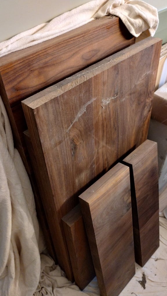 image for Assorted walnut worktop offcuts