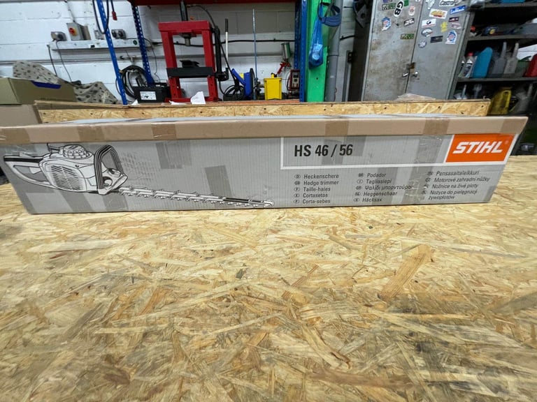 Stihl HS 46/56 Petrol Hedge Trimmer – Brand New Sealed Box – Double-Sided Blades, 2-MIX Pro Engine