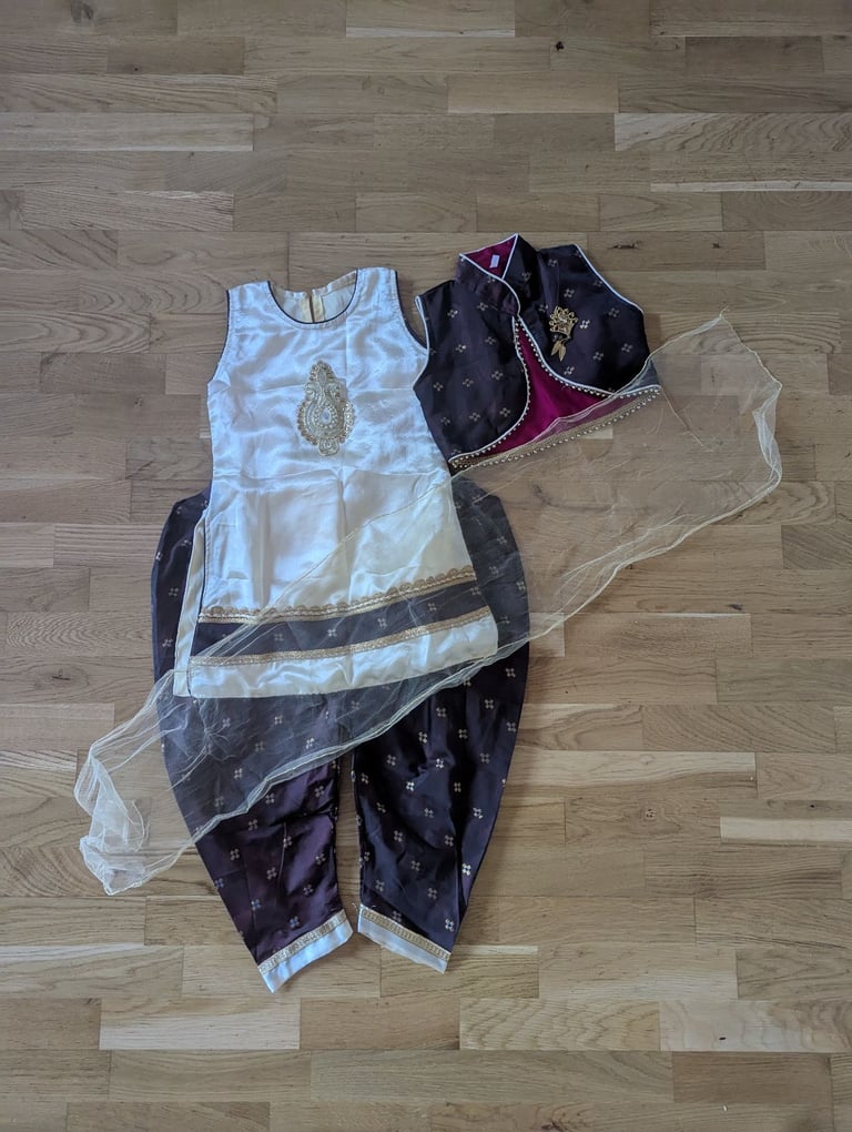 Kids Punjabi Indian wear with coatie