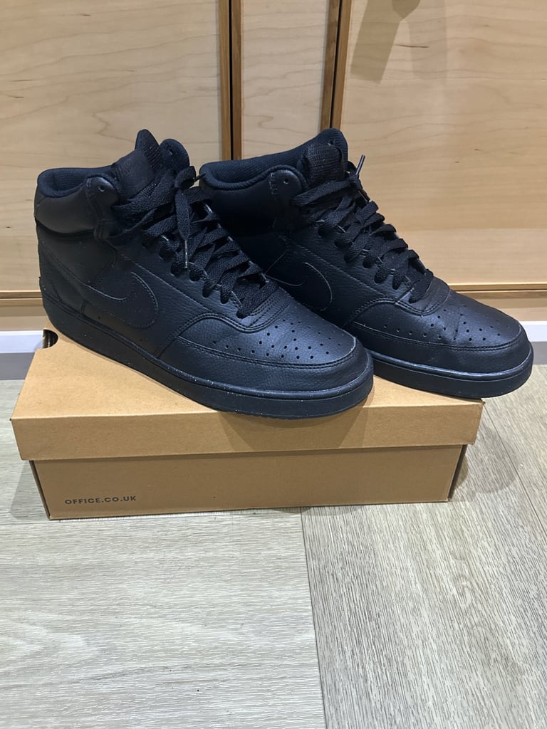 Nike Court Vision Men’s Trainers – UK 9.5 | All-Black | Good Condition | Sold Out in Stores