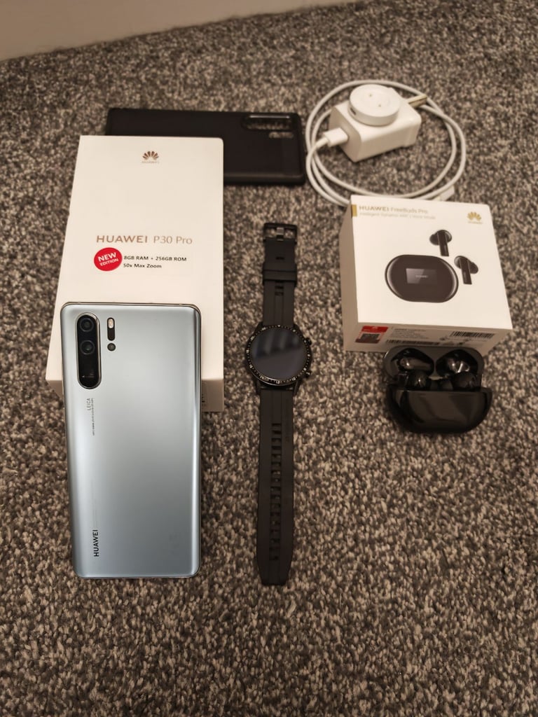 image for Huawei p30 Pro+ watch+wireless earbuds 