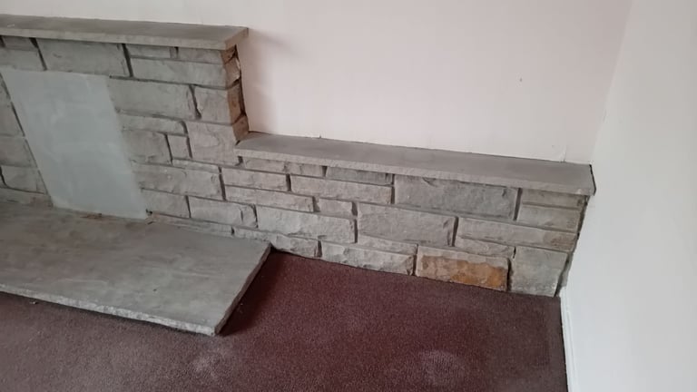 Free Brick / Stone TV Fireplace