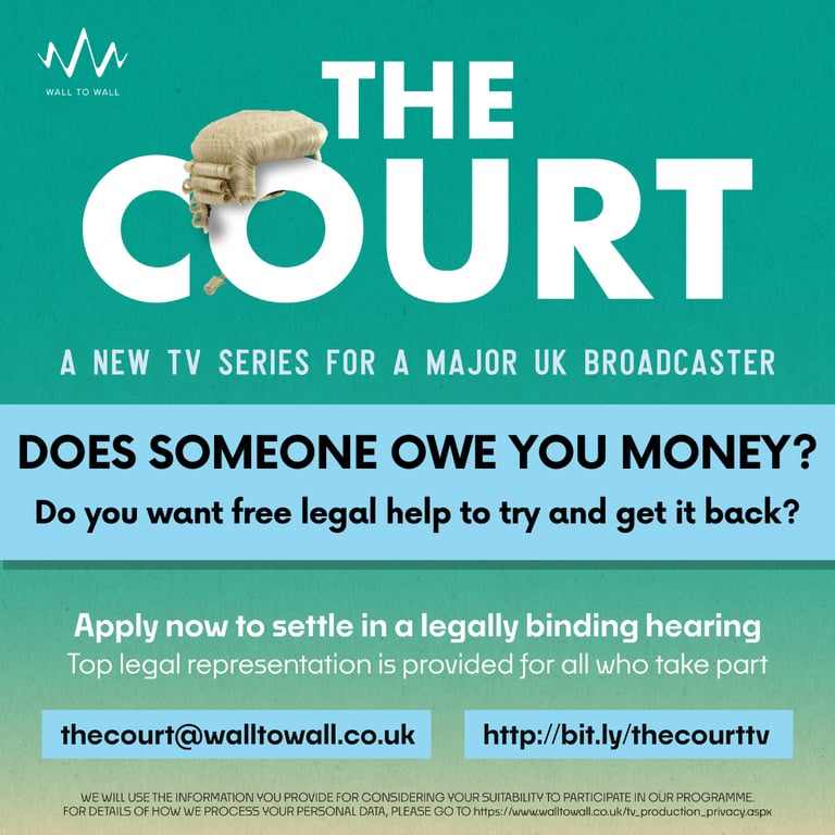 NEW LEGAL DOCU SERIES WANTS TO HEAR FROM YOU