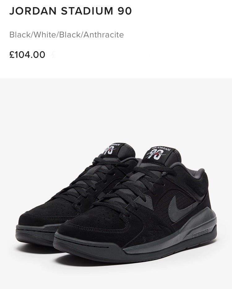 Newly Jordan Stadium 90 Trainer Size 9