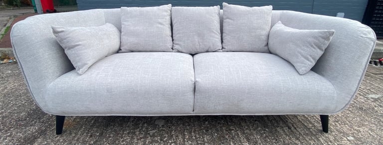 image for Sofa 3 seater Grey Couch DELIVERY AVAILABLE 