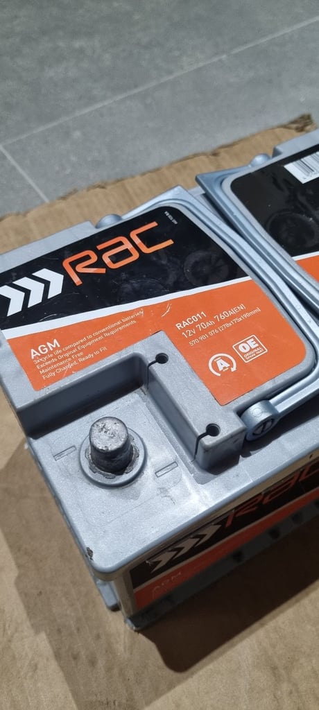 🇬🇧🔋076 VARTA CAR 12V BATTERY➖️70A➖️AGM➖️760A➖️STOP/START