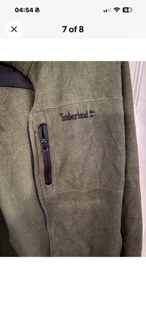 Timberland Mens Vintage Full Zip Outdoor Fleece Jacket Size Large