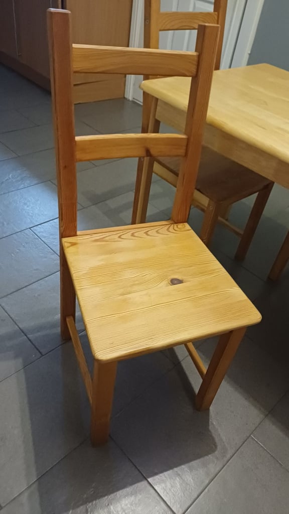  wooden table and chairs 