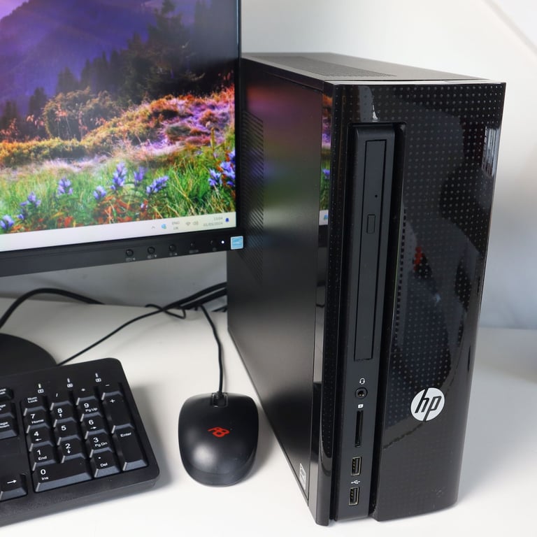 Full PC setup with 24inch FHD monitor/ Quad Core i5/ 16GB RAM/ SSD