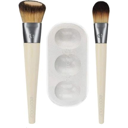 EcoTools Custom Match Duo Makeup Brushes and Mixing Palette