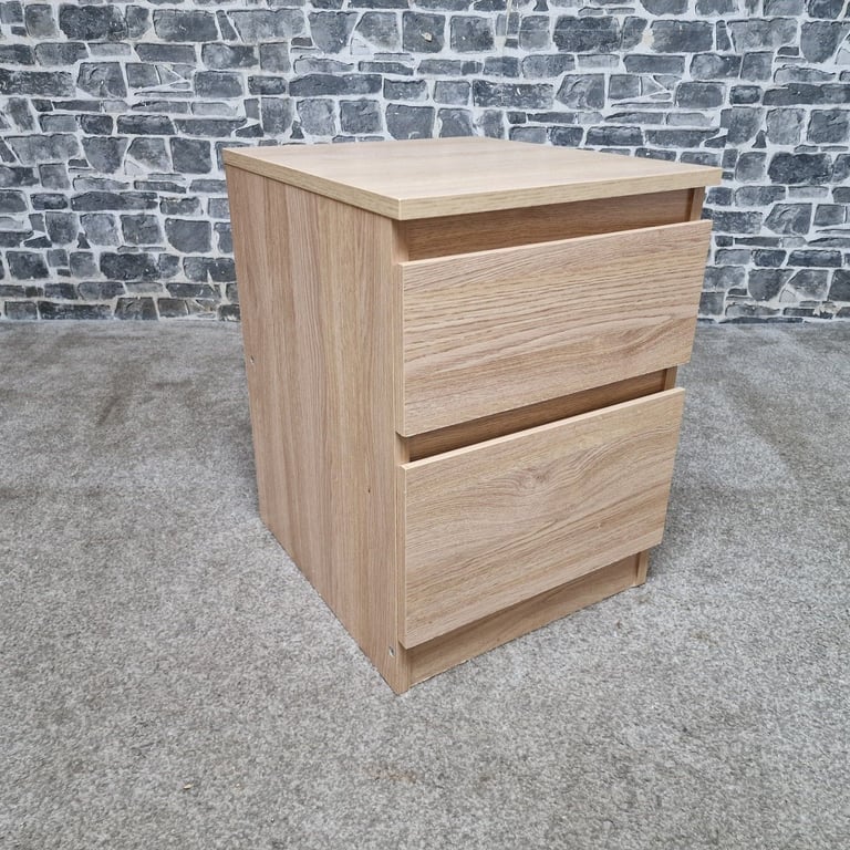 Small Veneer 2-Drawer Cabinet