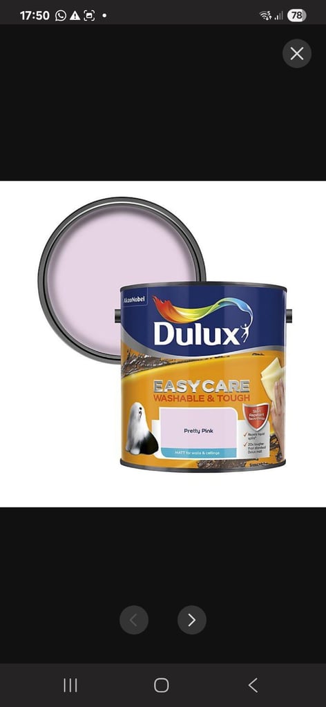 image for Dulux Pretty Pink Matt Emulsion 2.5l