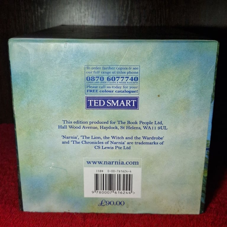 C.S. Lewis – The Chronicles of Narnia 7 Book Hardback Box Set (Ted Smart / Collins, £90 RRP)