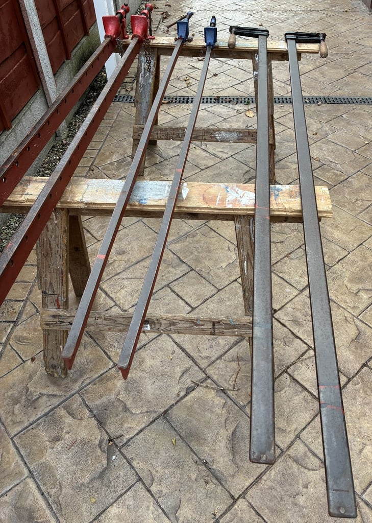 3 Pairs (Set Of 2) Of Sash Clamps T Bar Heavy Duty