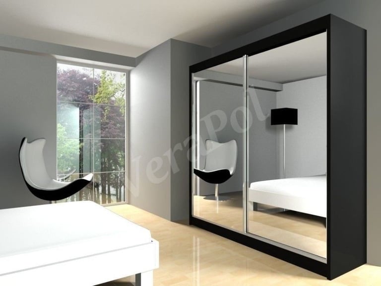 Branded Chicago Wardrobe 2 and 3 sliding Mirror Doors Sale in Frinton