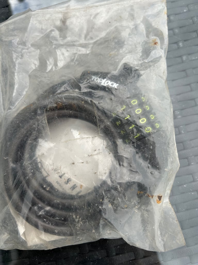 Bike combination cable lock 