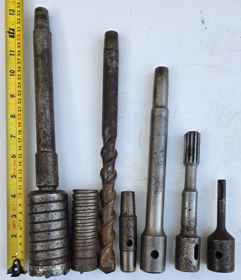 image for Diamond core drill bits & adaptors. Read description please.