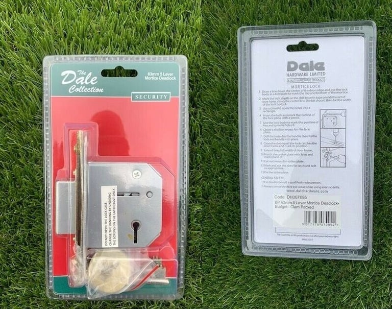 Dale Hardware 10 x  5 LEVER MORTICE DEADLOCK DH007095 63MM BP