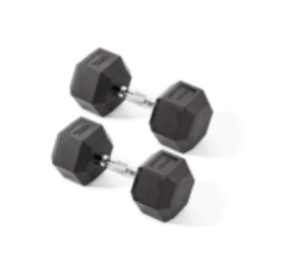 image for York fitness 2x15kg Dumbbells 