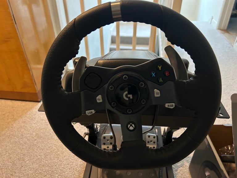 Logitech G920 Driving Force Racing Wheel & Pedals with GT Omega wheel stand