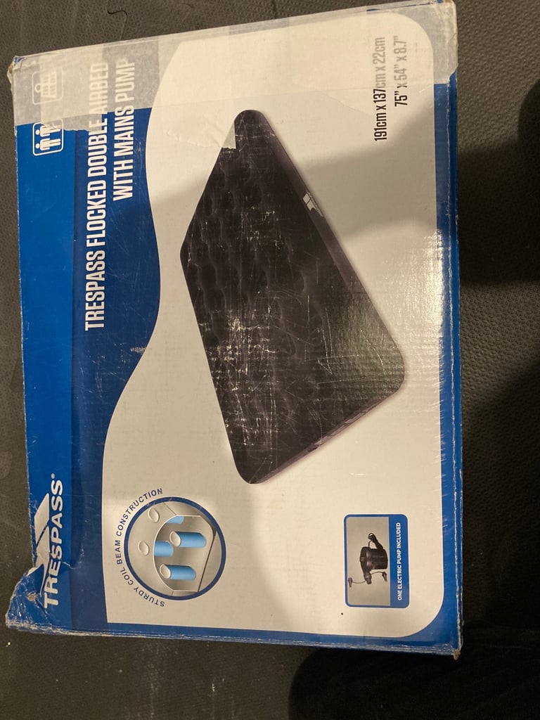 image for Inflatable mattress (Trespass) (Double)