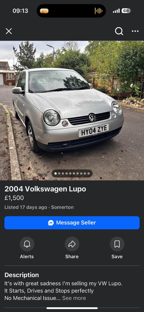 Cheap Volkswagen, LUPO, Hatchback, 2004, Manual, 1390 (cc),3 doors for sale in Somerton, Somerset