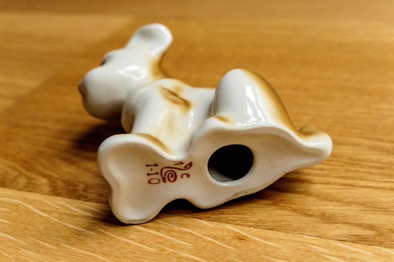 1970s Soviet Porcelain Puppy | Polonsky Factory