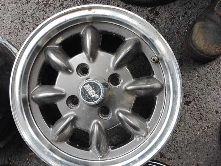 CLASSIC MINI 12 INCH ALLOY WHEELS ODD ONES FOR SPARES OR REPLACEMENTS - MINISTOCK