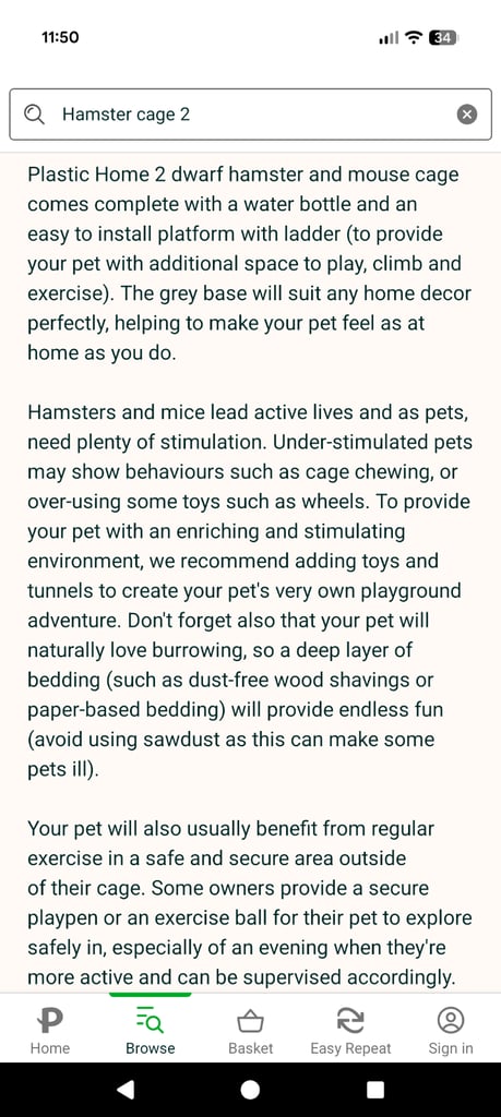Hamster / mouse cage NEW