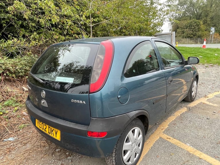 VAUXHALL CORSA 1.0 COMFORT 02 REG BLUE 3 DOOR MOT APRIL 6TH 2026 LOW INSURANCE 50+MPG