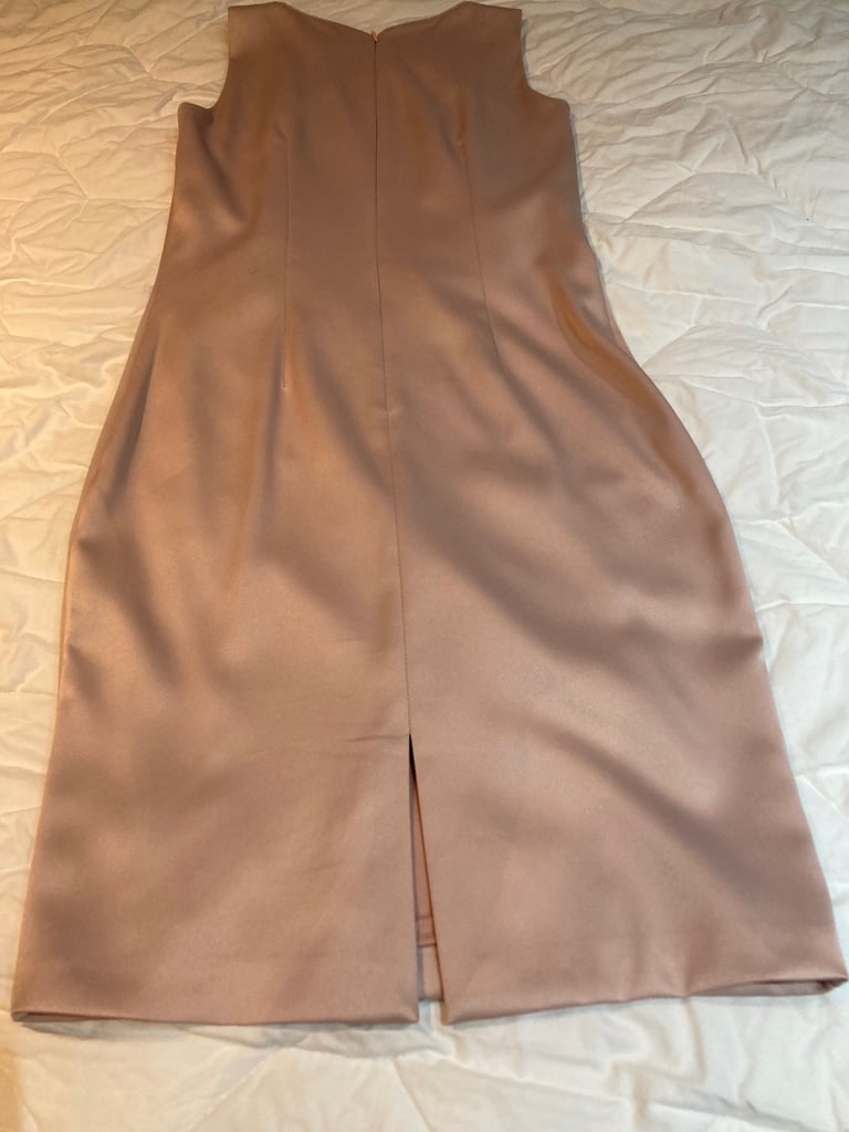 blush coloured dress 