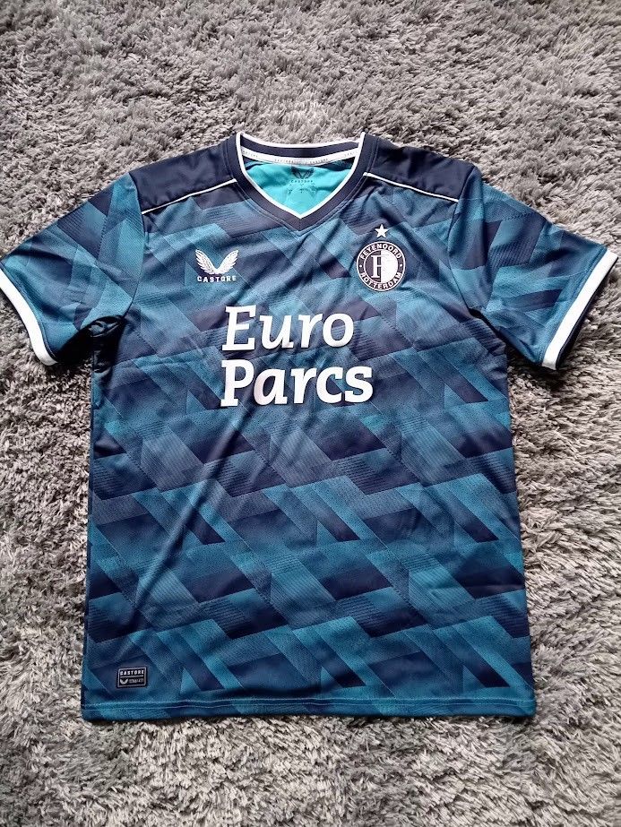 image for Castore Adult Blue Feyenoord 23-24 Short Sleeve Away Football Shirt Size: Large