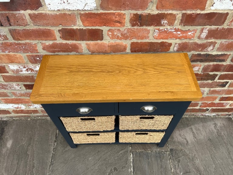 Oak & Navy Painted Sideboard - Great Condition 