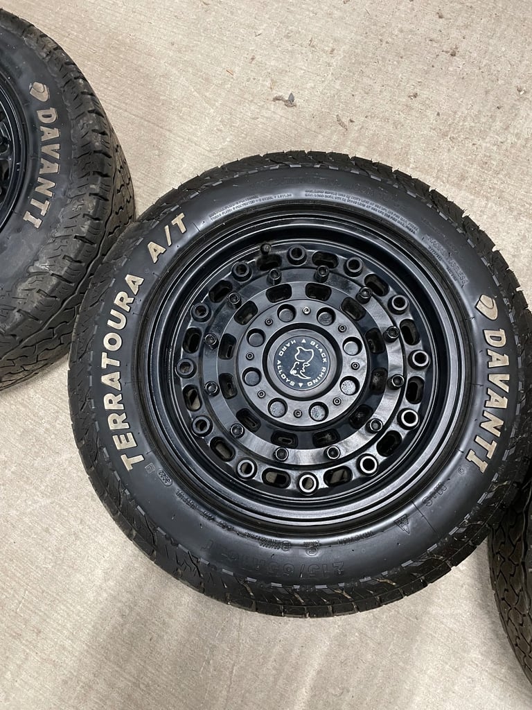 16" Ford Transit Custom Black Rhino Arsenal Alloy Wheels and Tyres