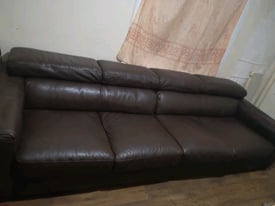 FREE LEATHER SOFA 4 SEATER GOOD CONDITION 