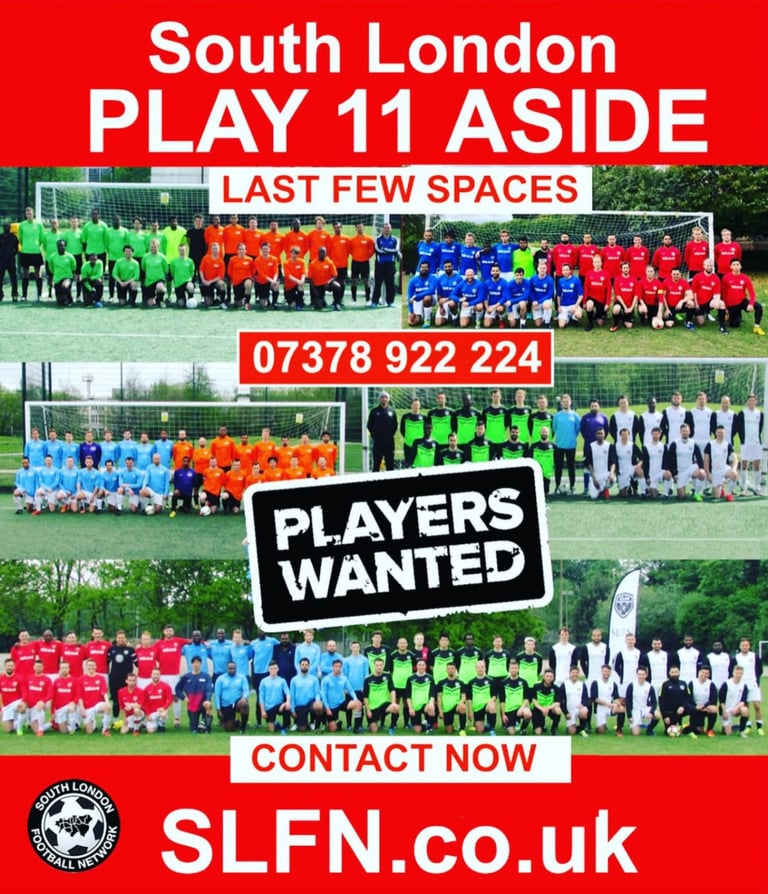11 a side football teams in South West London looking for players 