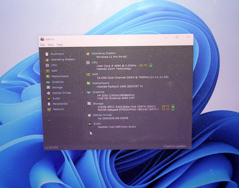 HP Intel i5 4th Gen PC Computer SSD Wi-Fi and Microsoft Office