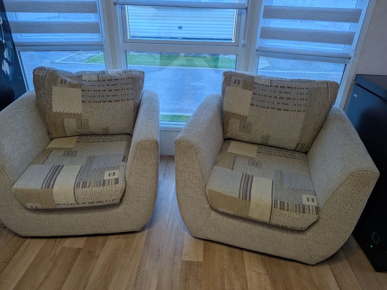 Sofa bed and chairs 