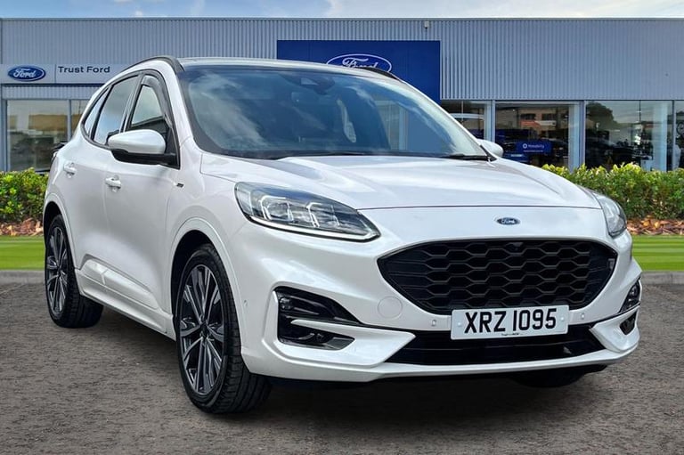 2022 Ford Kuga 1.5 EcoBlue ST-Line X Edition 5dr, Platinum White Paint, Media screen, sat Estate ...