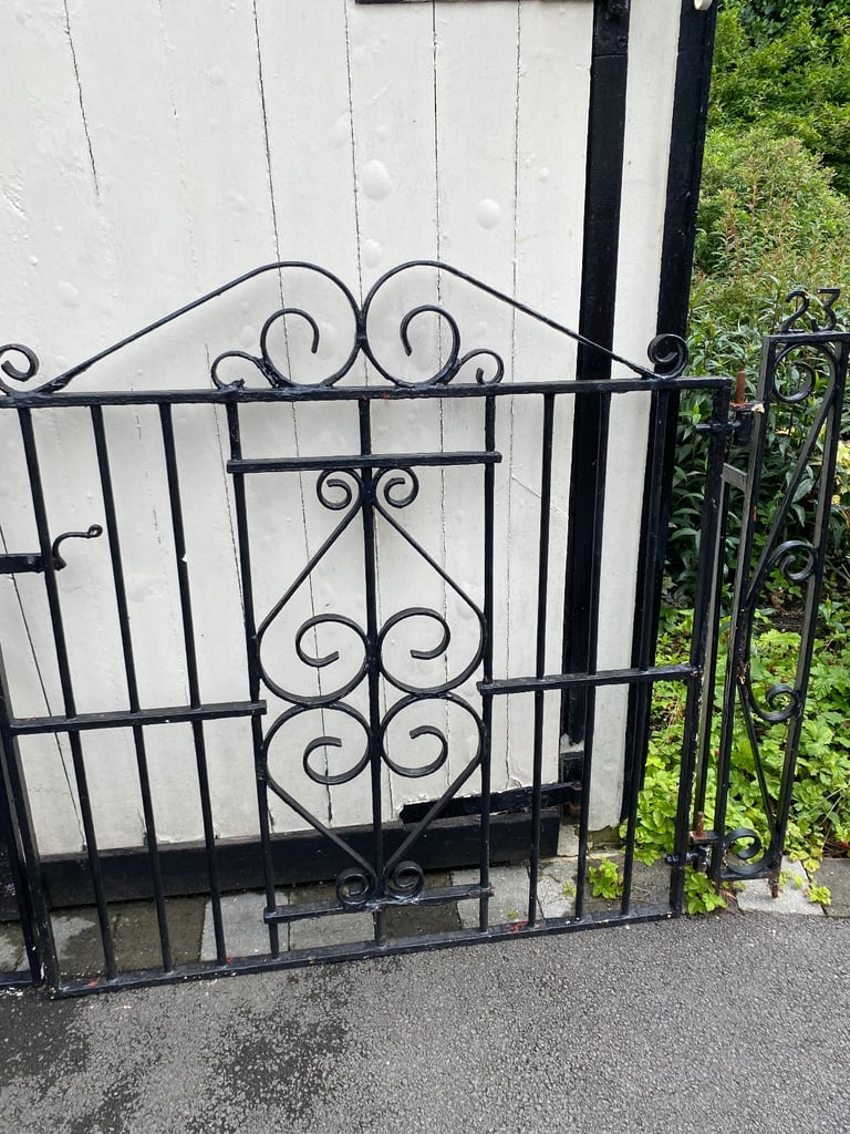 Vintage Black Metal Gates