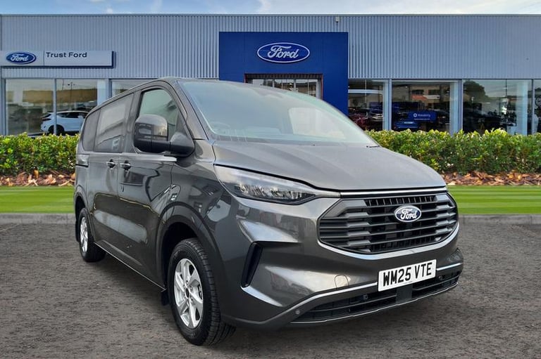 2025 Ford Transit Custom 320 Limited L1 SWB Double Cab In Van 2.0 EcoBlue 136ps Low Roof, FRONT &...