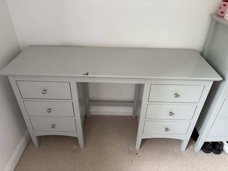 image for M&S 6 drawer dressing table in grey