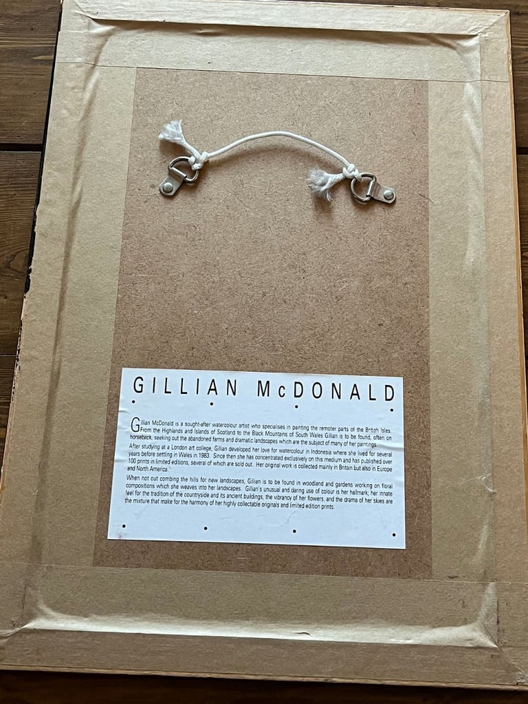 Gillian McDonald limited edition signed watercolour print - Croft II